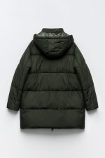 ANORAK LONG À CAPUCHE IMPERMÉABLE ET COUPE-VENT